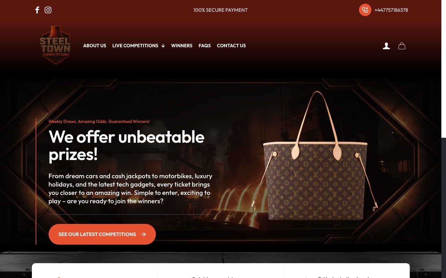 Steel Town Competitions website by TGM Creative